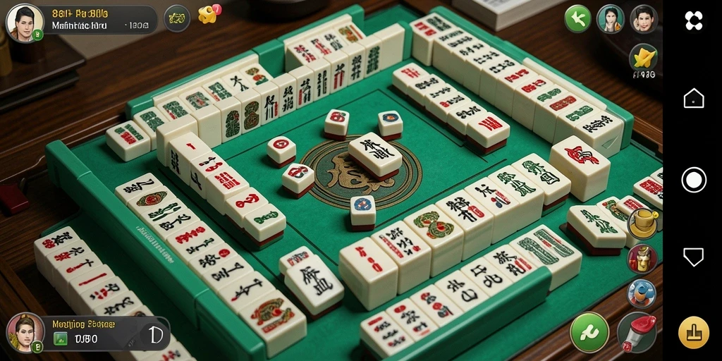 Tampilan gameplay seru dari permainan Mahjong 8II yang menarik.
