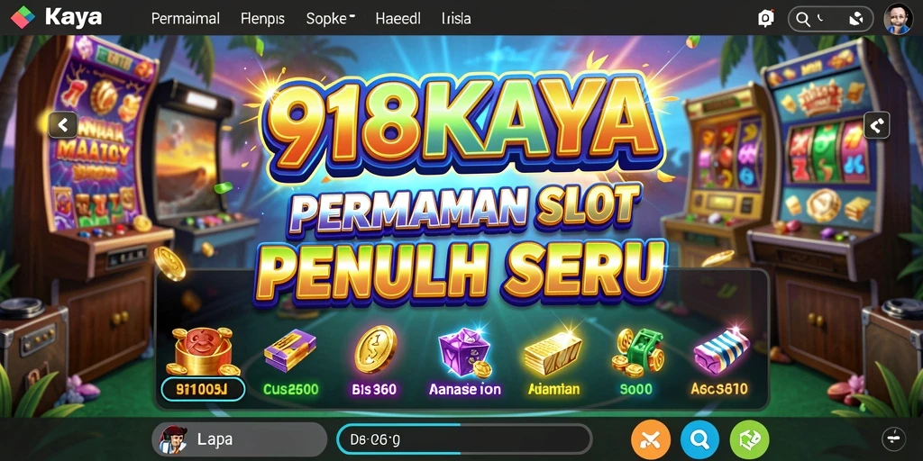 Tampilan gameplay seru dari 918KAYA yang penuh warna.