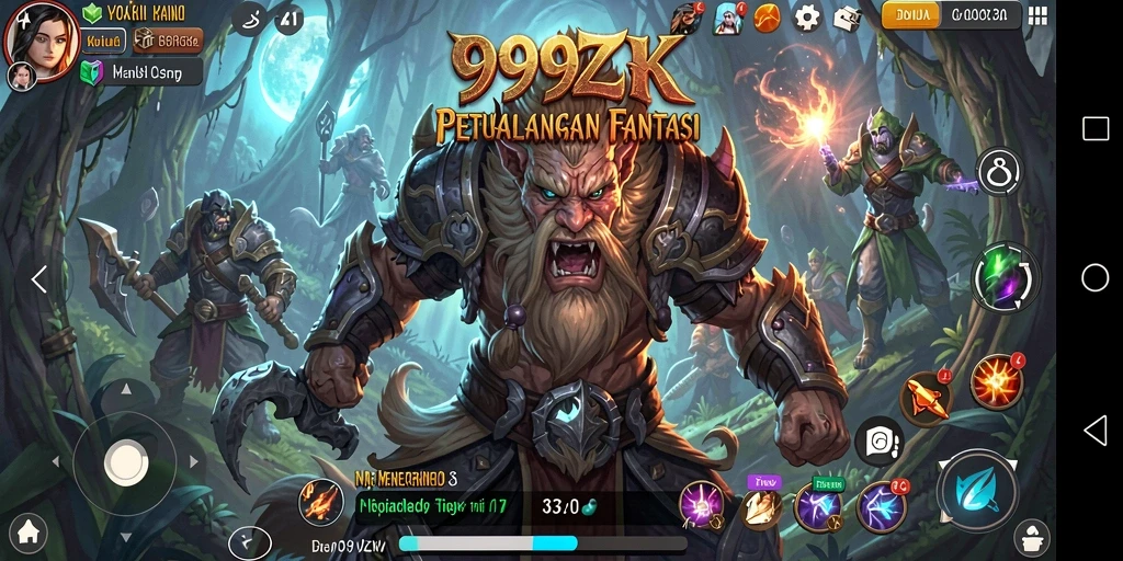 Screenshot utama menampilkan aksi mendebarkan dalam <strong>999ZK</strong>.