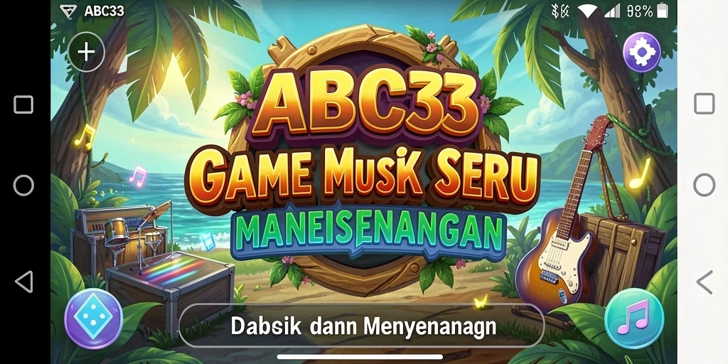 Tampilan gameplay ABC33 yang seru dan interaktif di dalam permainan musik.