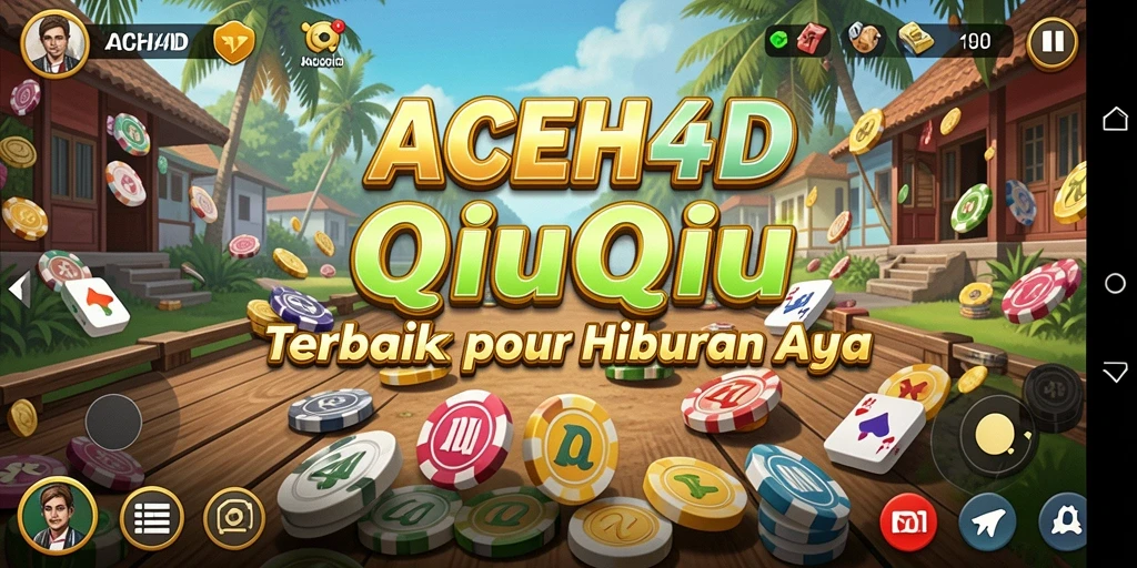 Tangkapan layar gameplay QiuQiu di ACEH4D yang seru.