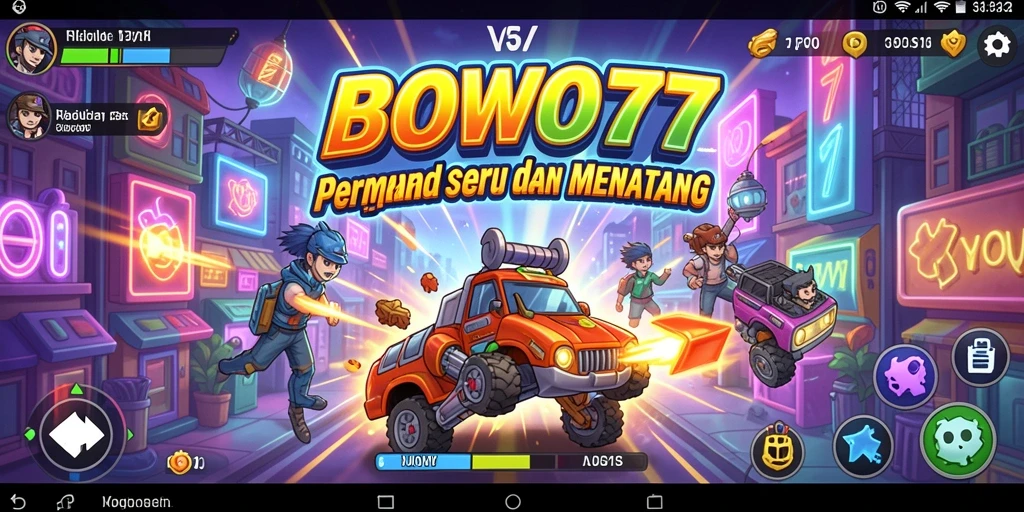 Tangkapan layar BOWO77 menyajikan aksi permainan arcade yang seru.
