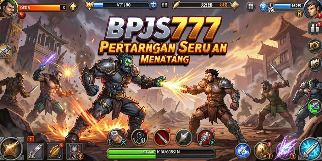 Gambaran gameplay seru dari pertarungan mendebarkan di BPJS777.