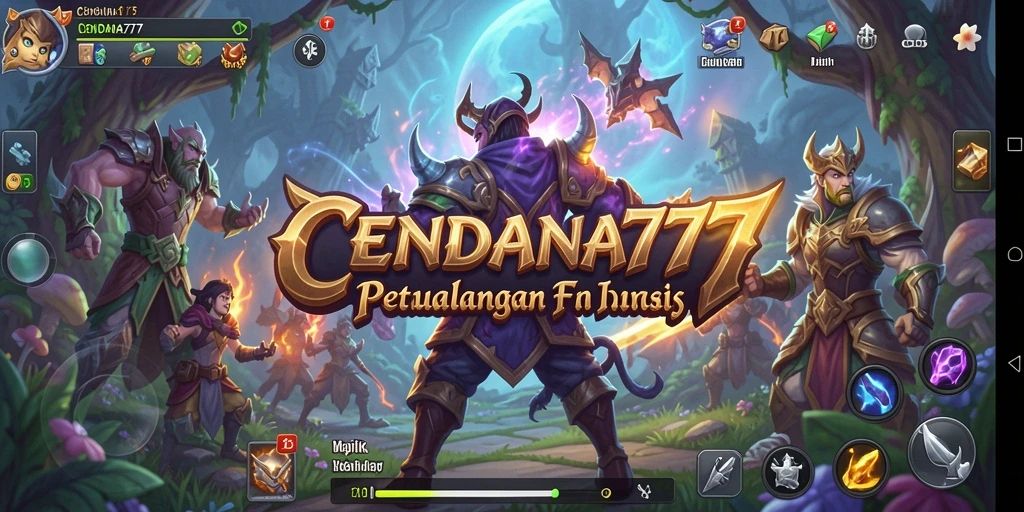 Tangkapan layar gameplay CENDANA777 menampilkan aksi pertempuran yang mendebarkan.