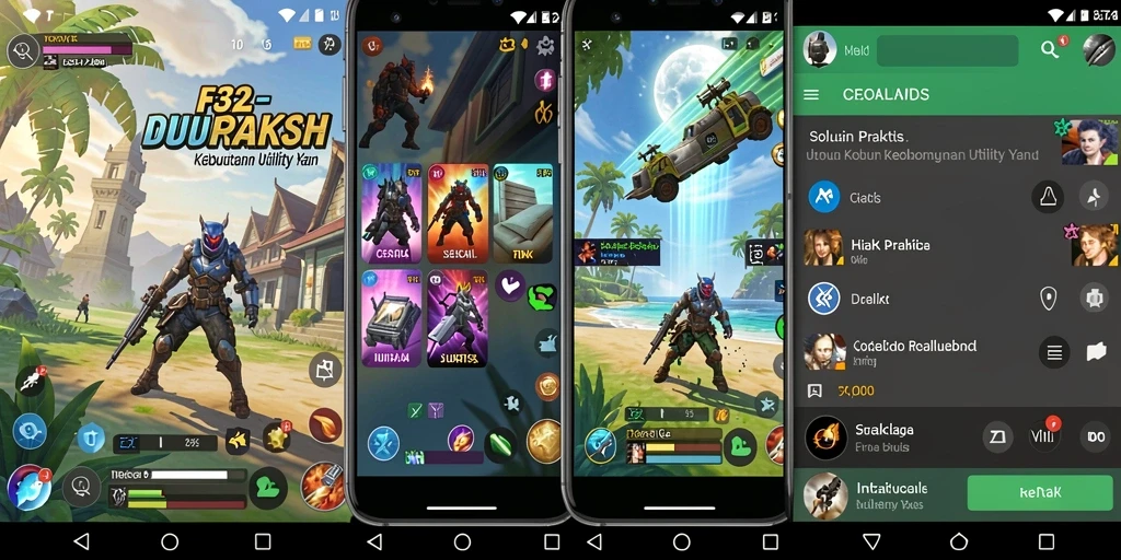 Screenshot gameplay yang menampilkan fitur utility terbaik F32.