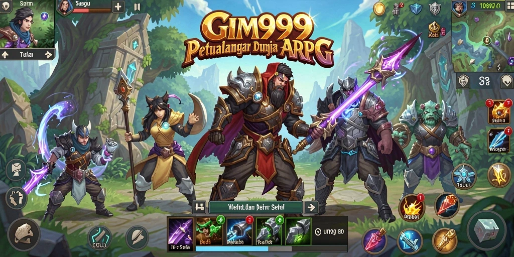 Tampilan action-packed dari gameplay GIM999.