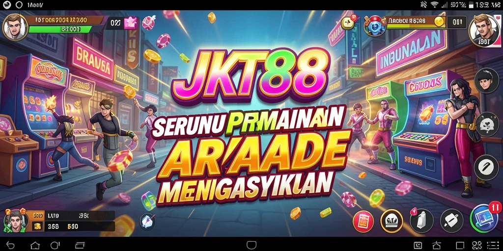 Tampilan gameplay JKT88 yang penuh aksi dan warna-warni.