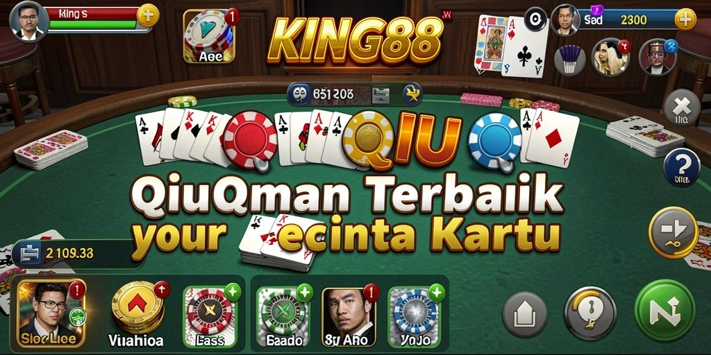 Tampilan menarik dari gameplay KING88 menunjukkan aktivitas seru QiuQiu.