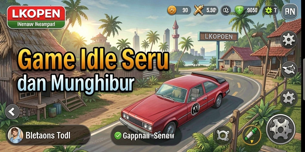 Screenshot LKOPEN menampilkan gameplay Idle yang menarik dan menghibur.