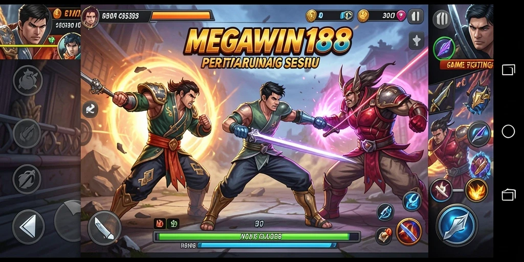 Tampilan aksi mendebarkan dari gameplay MEGAWIN188 dengan pertarungan seru.