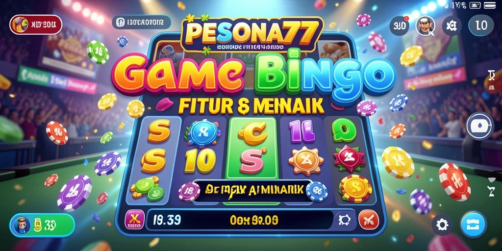 Tampilan gameplay Bingo PESONA77 yang menarik dan interaktif.