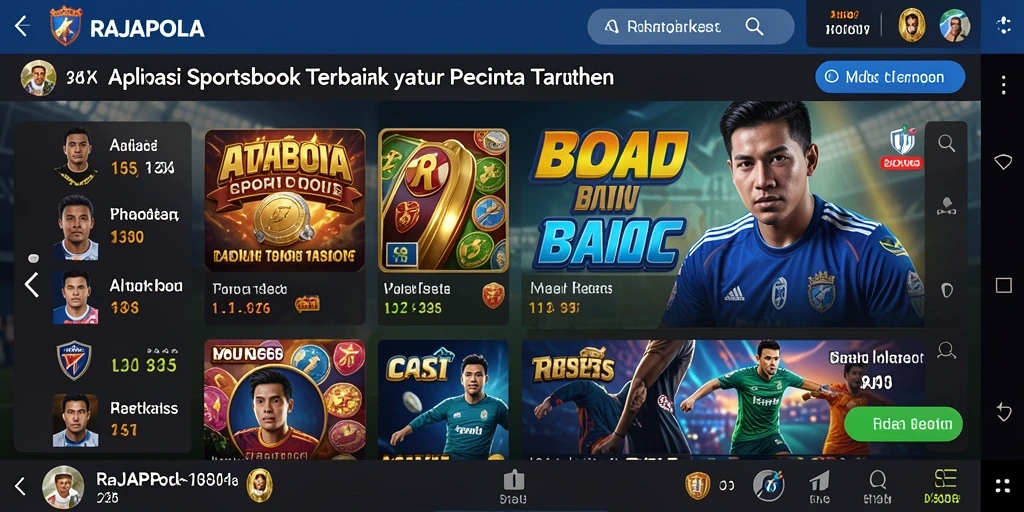 Tampilan antarmuka gameplay RAJAPOLA yang menarik dan intuitif.
