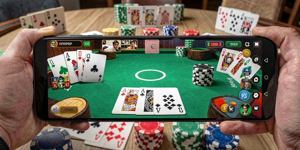 Tampilan gameplay seru dalam permainan Gaple RPRPRP.