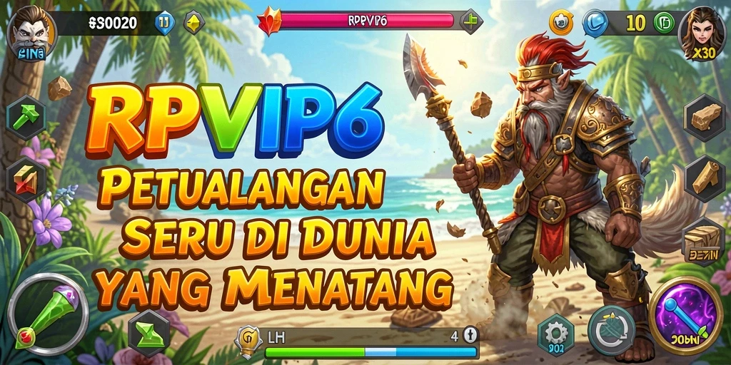 Tampilan gameplay RPVIP6 yang menampilkan aksi petualangan mendebarkan.