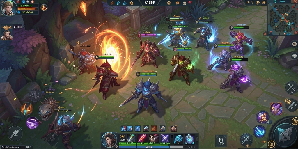 Tampak gameplay menengah dari RR666, menampilkan aksi seru dalam MMORPG.