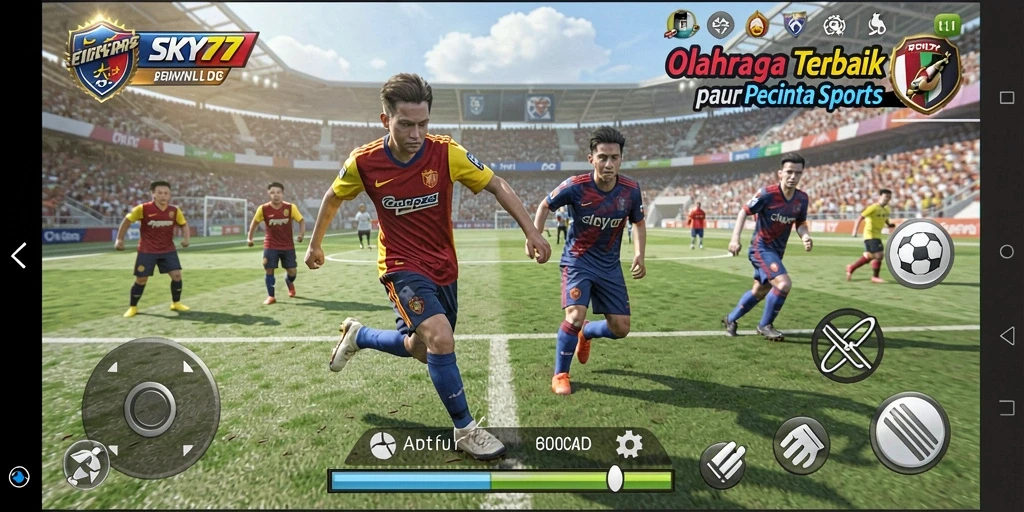 Screenshot dari gameplay SKY77 yang menunjukkan interaksi langsung di lapangan.