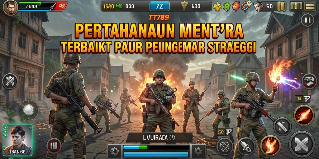 Tangkapan layar menunjukkan aksi gameplay Tower Defense yang seru dan menegangkan.